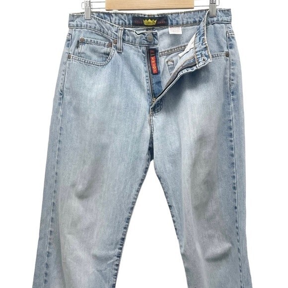 Vintage Todd Oldham Y2K Relaxed Fit Light Wash Straight Leg Jeans Womens Size 31 - Picture 3 of 13